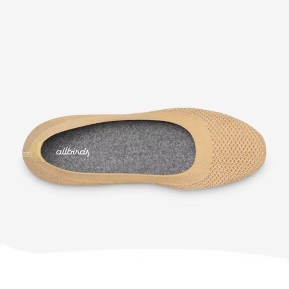 allbirds Women's Tree Breezer Slip On Ballet Flats Lux Beige Washable - Picture 3 of 6